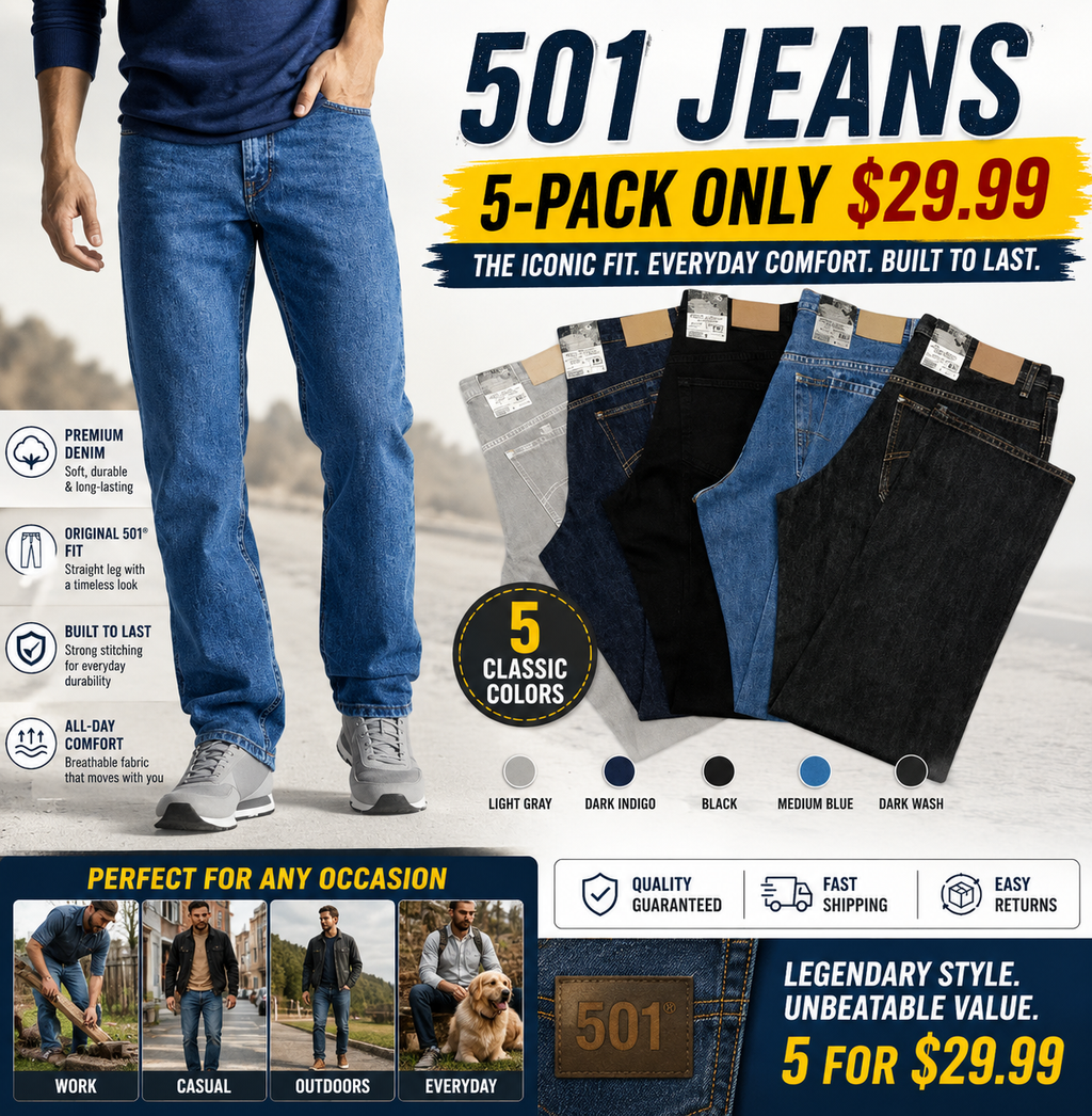 Summer Sale- Men's 501 Original Fit Jeans